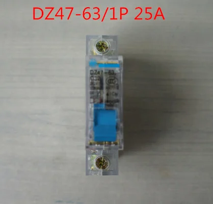 

1P DZ47-63/1P 25A C25 230V~ 50HZ/60HZ small Transparent Circuit breaker AC MCB safety breaker C Type