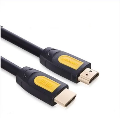 Зеленый альянс Кабель hdmi hd кабель версии 1,4 3d данных подходящий к Декодер каналов кабельного телевидения компьютерной приставки к телевизору компьютер подключение к телевизору 1/3/10 m - Цвет: Цвет: желтый