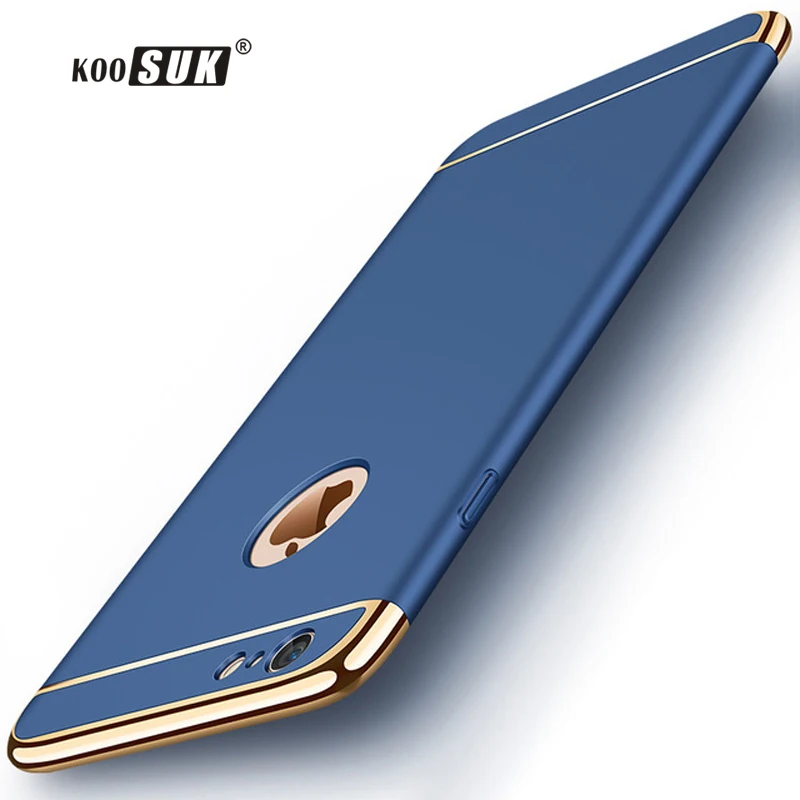 Роскошный Матовый чехол KOOSUK для iPhone 6 6S 7 8 Plus чехлы модная прошитая задняя крышка
