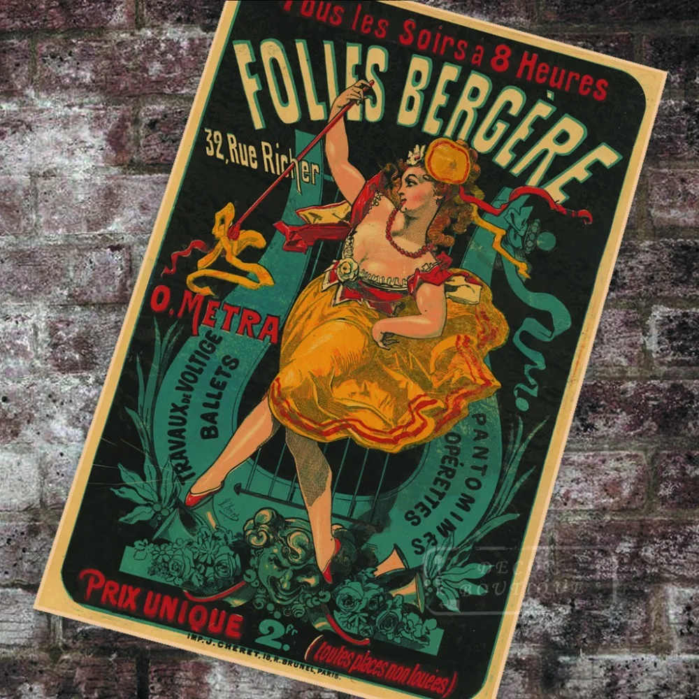 Les Folies-Bergeres цирк музыкальное шоу халин брат классические картины на холсте