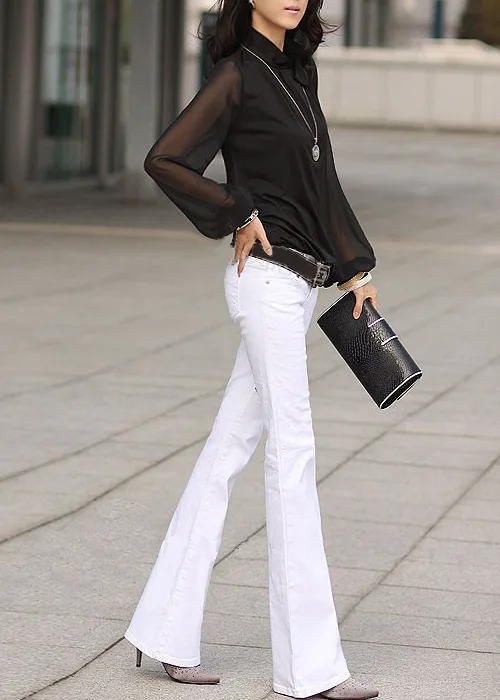 

Plus Size Lady Chiffon Shirt Long Loose Long Sleeved Chiffon Blouse Summer Turn-down Collar Lantern Sleeve Blouse Femme