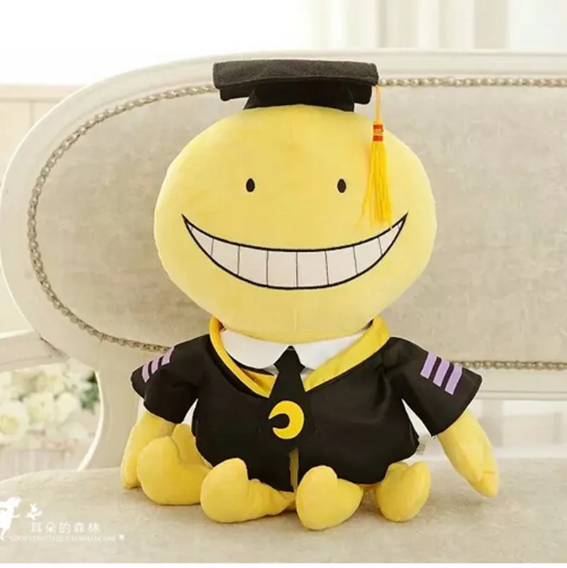 Новый класс убийц Korosensei Осьминог Косплей Аниме Кукла Плюшевая улыбка лицо 12