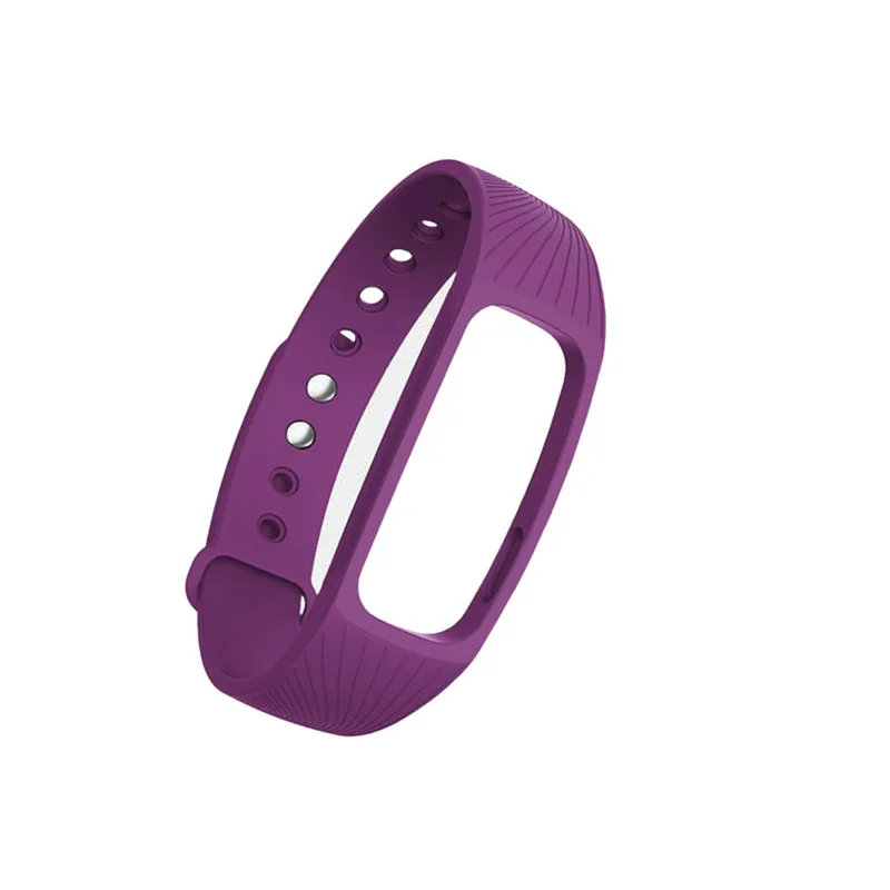Purple OOTDTY фитнес трекер сердечного ритма мониторы ремешок браслет для IPRO ID107 Смарт часы - Цвет: Purple
