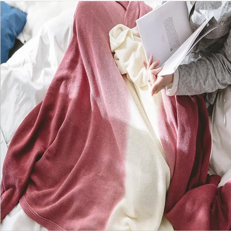 Хлопок градиент цвета весна осень Европа современный скандинавский дом чехол