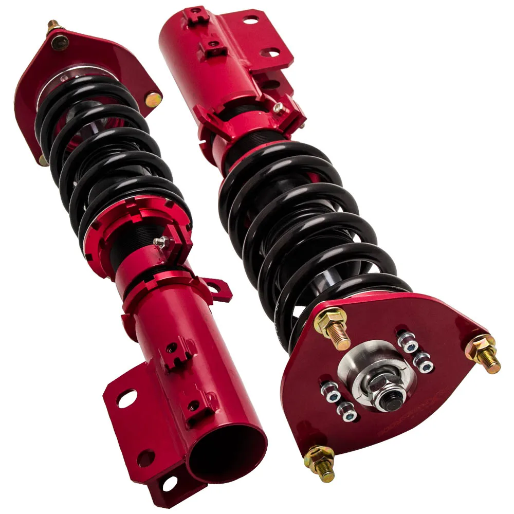 Красный Coilovers Shock Kit для Hyundai Veloster 12 16 1.6L Adj. Высота катушки Пружинные амортизаторы