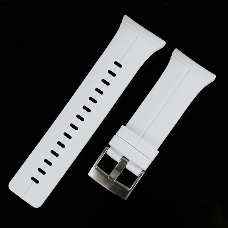 white Silver buckle Аксессуары для часов для SUUNTO Спартанский ультра силиконовый чехол для Для мужчин с Т-образным ремешком; Для мужчин, ремешок для часов - Цвет ремешка: white Silver buckle