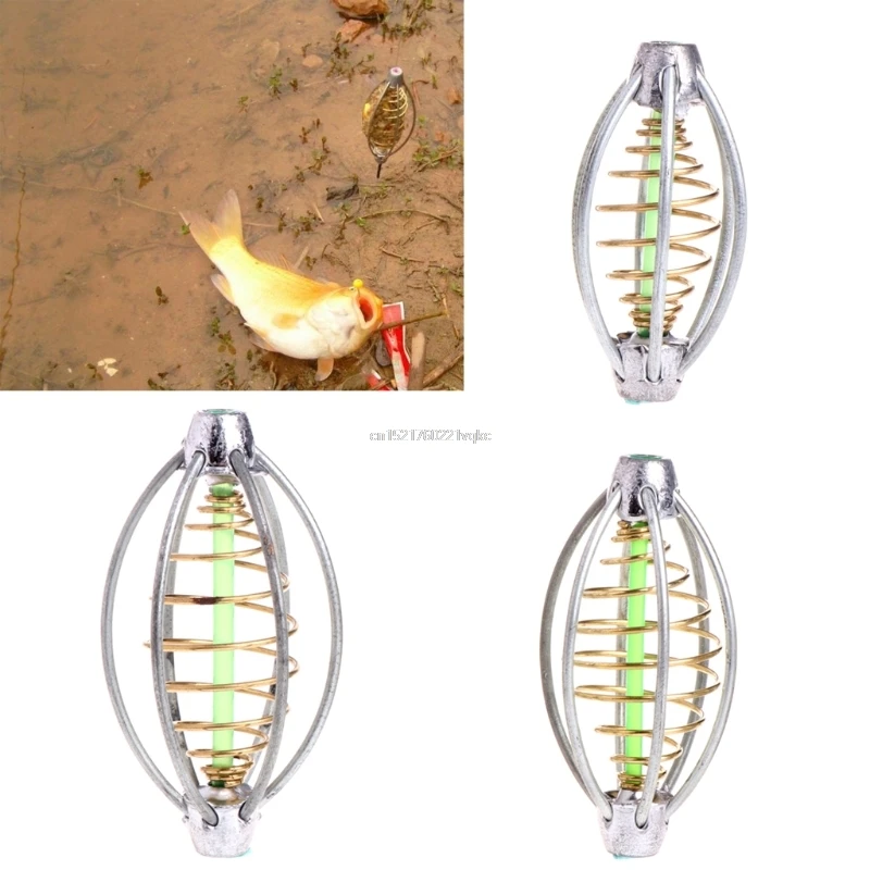 

Wire Method Carp Fishing Feeder Swim Feeders Spring Lead Sinker 5cm 6cm 7cm