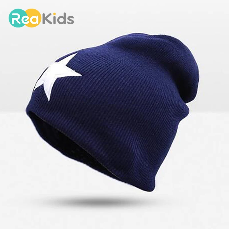 REAKIDS, детские шапки со звездами, вязаные шапки для новорожденных, мягкие теплые вязаные детские шапки для девочек и мальчиков, зимние шапки для детей, детские вязаные шапки для малышей