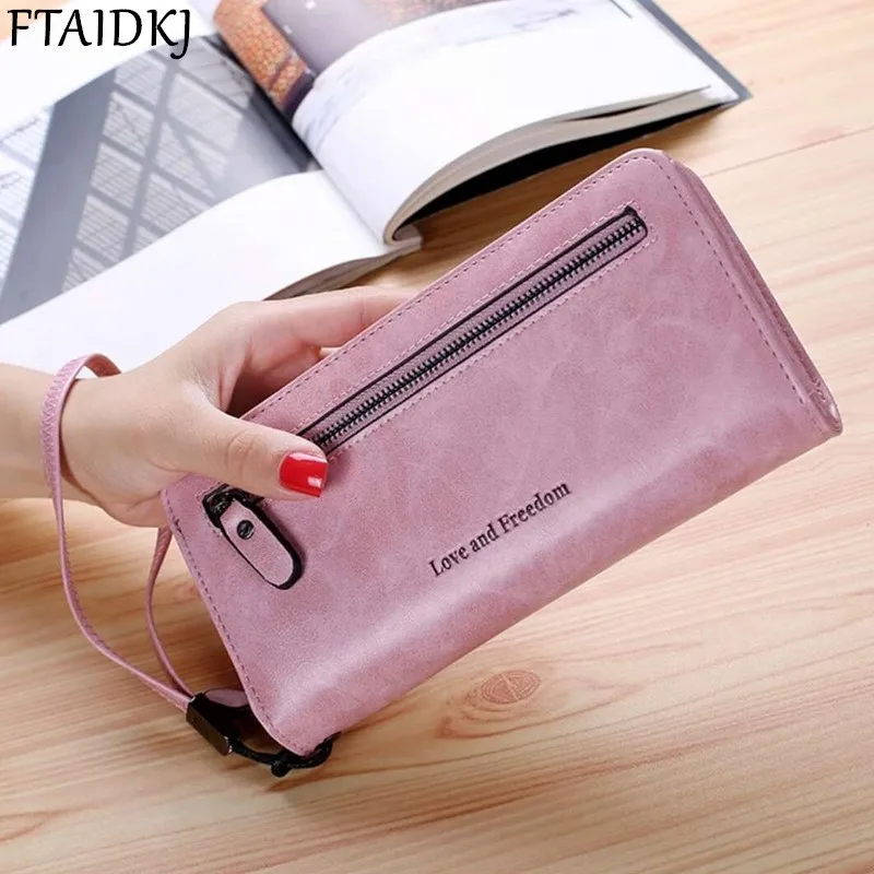 Женский кожаный кошелек универсальный чехол для телефона iPhone 11 Pro Max XS 6 6S 7 8 Plus Samsung