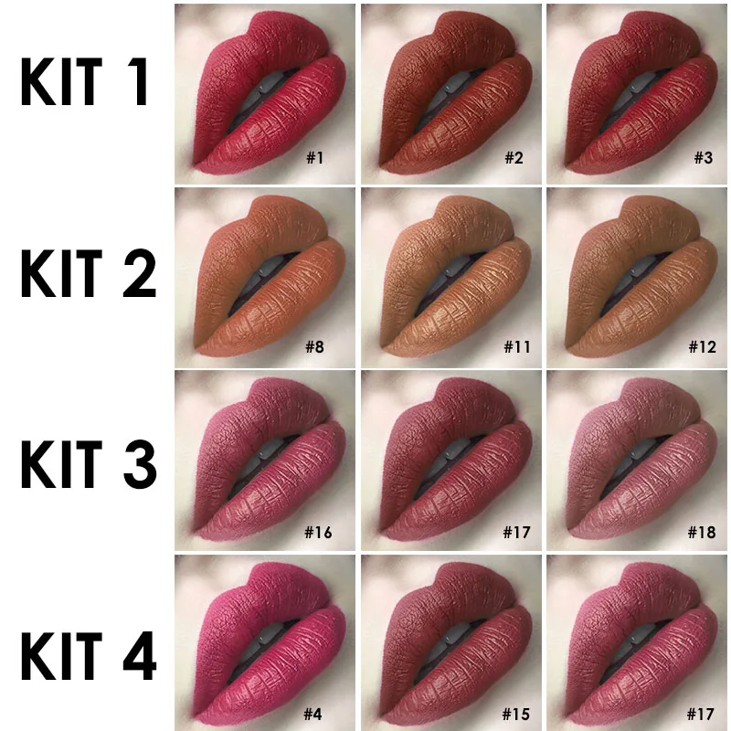 Focallure Matte губная помада набор насыщенный цвет бархат водонепроницаемый Высокая Пигмент Макияж Губная помада карандаш