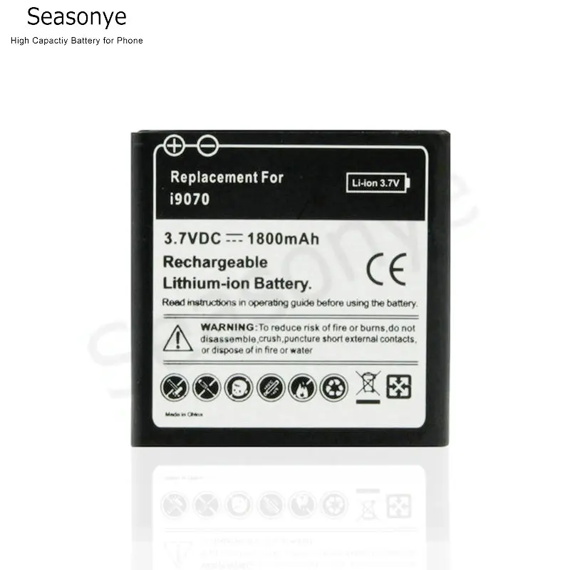 Seasonye 1x1800mAh EB535151VU Сменный аккумулятор для Samsung galaxy S Advance I9070 GT i9070 B9120 i659 W789 + код