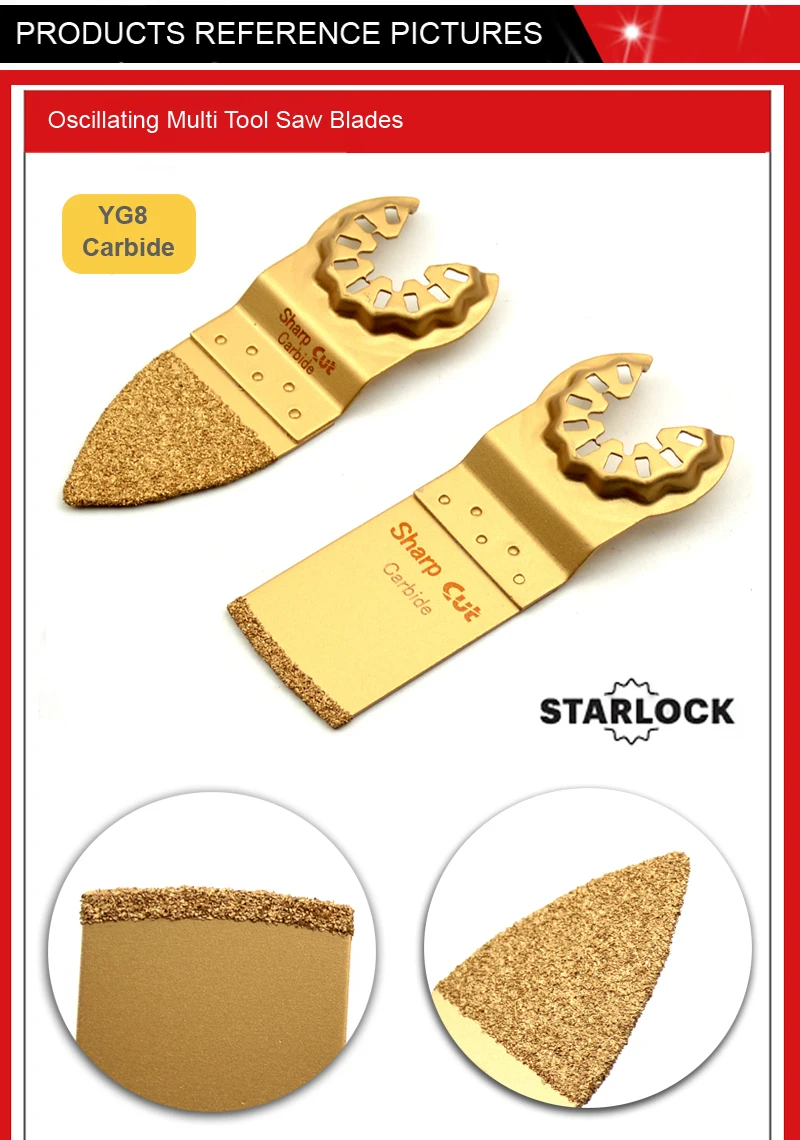 Скидка 20% смешанные Starlock 8 Упаковка Осциллирующий многофункциональный инструмент пильные диски 32 мм/20 мм/65 мм для металла и дерева подходят для системные машины starlock
