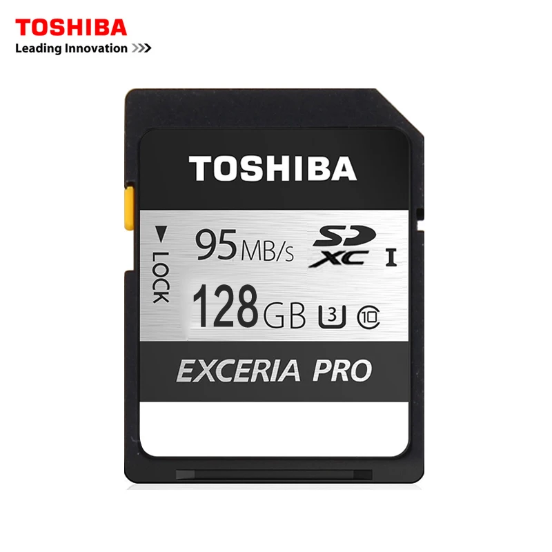 Toshiba карты памяти SD UHS U3 128 ГБ 95 МБ/с. SDXC 64 4 К 32 SDHC флэш-памяти EXCERIA PRO цифровой
