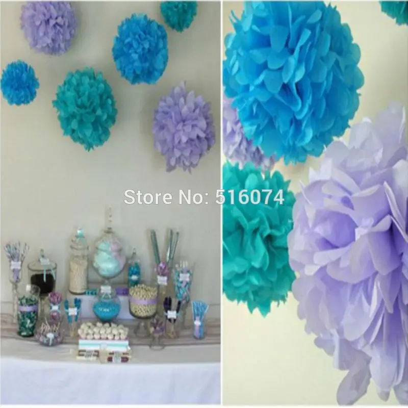 Горячая продажа папиросная бумага Pom Poms 20 шт./лот см Свадебная вечеринка Декор