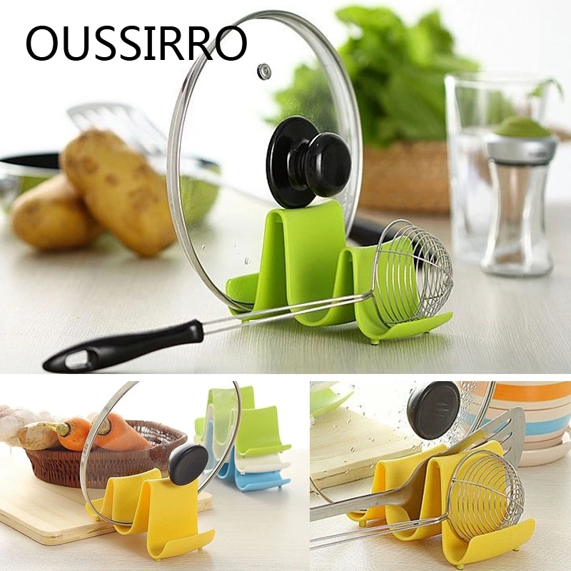 Пластиковый держатель крышек кастрюль в форме волны 1 шт. подставка для кастрюли