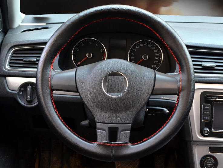Универсальный чехол рулевого колеса автомобиля иглы и нитки противоскользящие