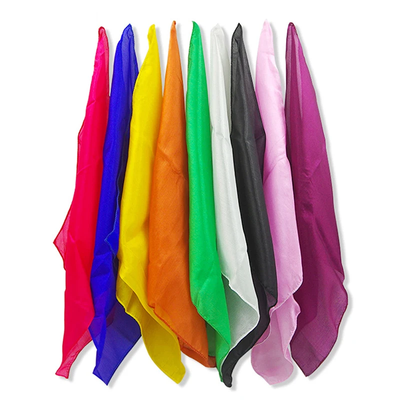 30*30cm Colorful Silk Scarf Magic Tricks Learning &amp education silk for close up magic prop | Игрушки и хобби