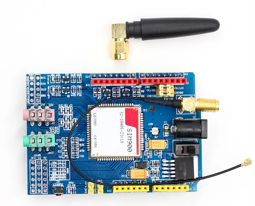 SIM900 850/900/1800/1900 МГц GPRS/GSM модуль макетной платы комплект для Arduino