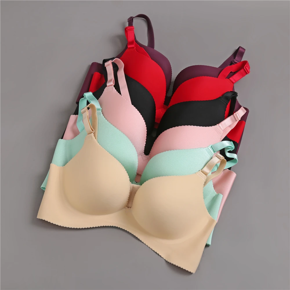 Женский бюстгальтер пуш ап с глубоким V образным вырезом|plunge bra|seamless brabras for women |