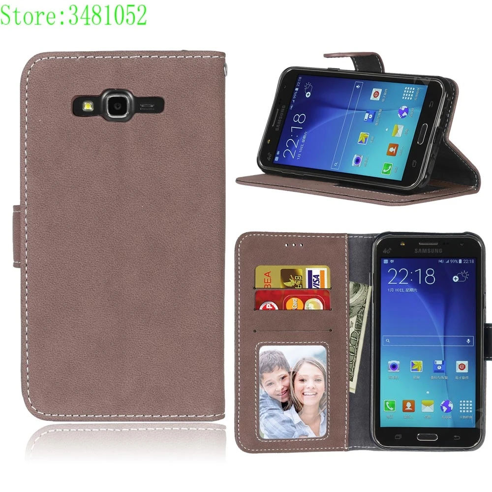 Флип чехол для телефона samsung Galaxy J7 2015 J700H SM-J700h J700H/DS SM-J700M роскошный бумажник