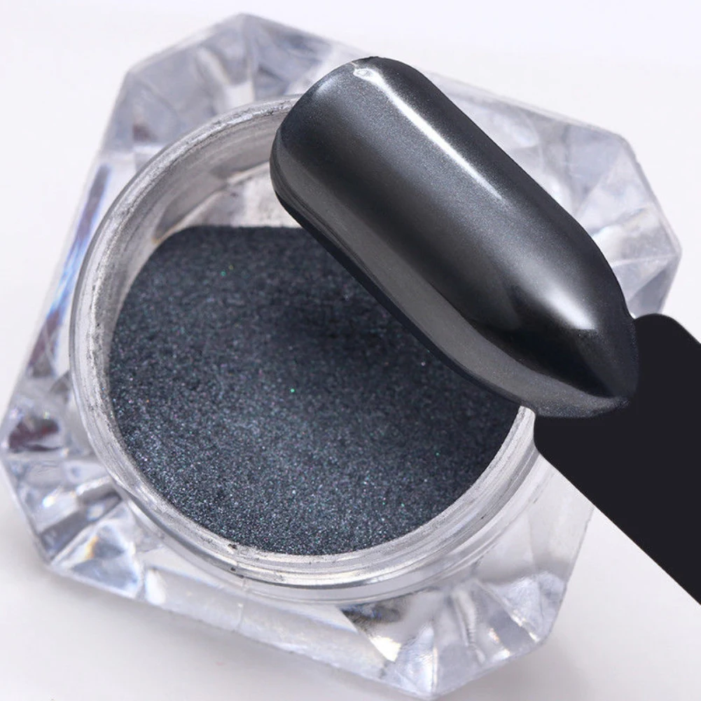 

Black Mirror Effect Shinning Glitter Pigment Dust Women Party Nail Art Powder