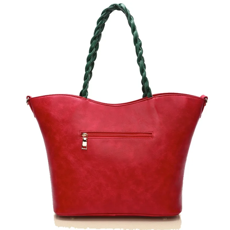 Vintage Woman Leather Handbag Rose Styles Shoulder Bag High Quality Luxury Handbags Women Bags Designer Bolsa Feminina DC070Z | Багаж и