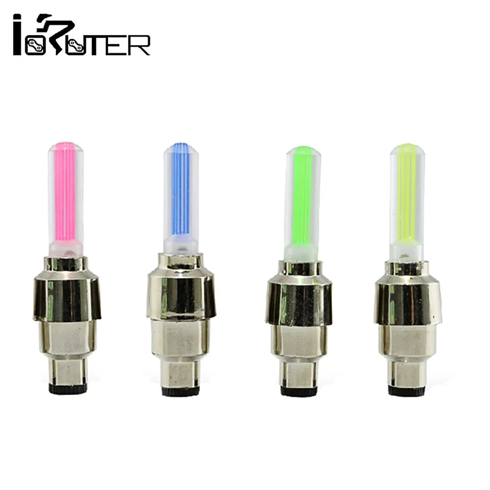 4 шт автомобильных шин Велосипедное колесо светильник клапан Кепки светящиеся