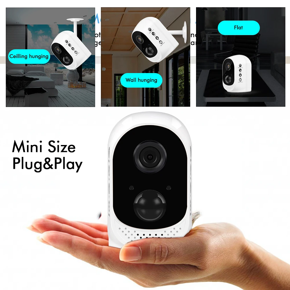 Ip камера Hiseeu 13600 мАч Wi Fi 1080P HD|Камеры видеонаблюдения| |