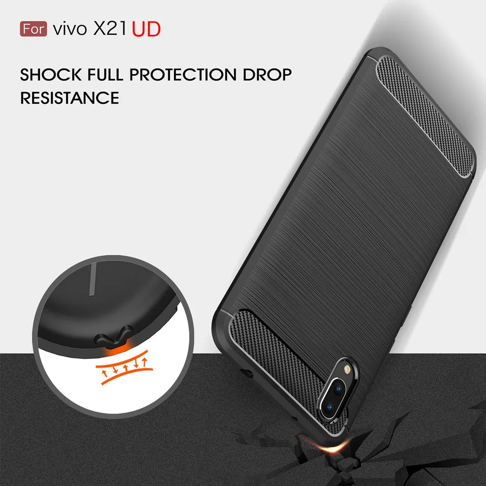 Чехол для BBK Vivo X21 UD экран отпечатков пальцев видения ЧЕХОЛ ДЛЯ Fundas мягкая ТПУ