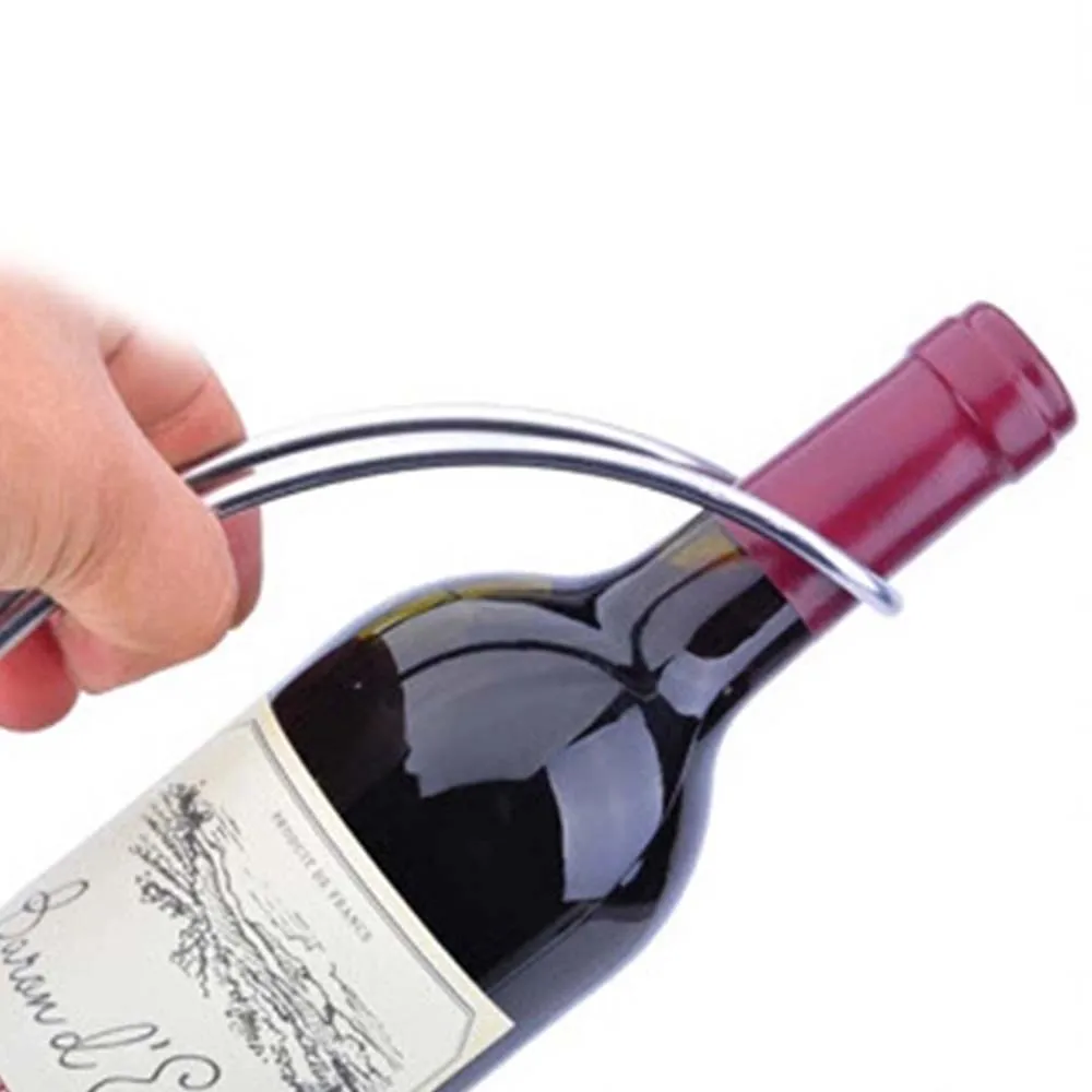 Изогнутые нержавеющей стали одной бутылки вина рама металлические стойки