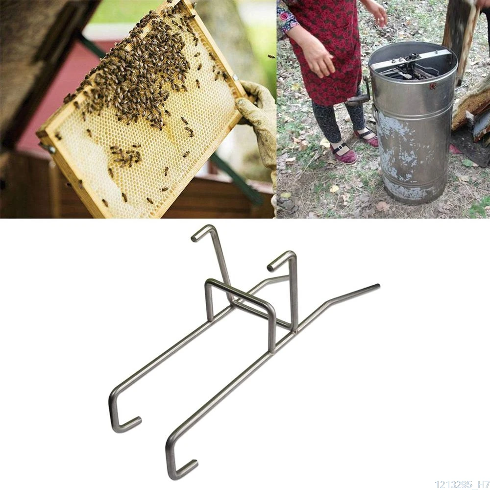 

BeeKeeping Tool Bee Honey Barrel Bucket Rack Holder Stainless Steel Easy Pour