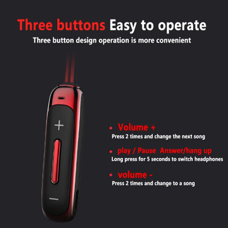 BT315 Bluetooth наушники-вкладыши Беспроводной наушники гарнитура бас спорт на