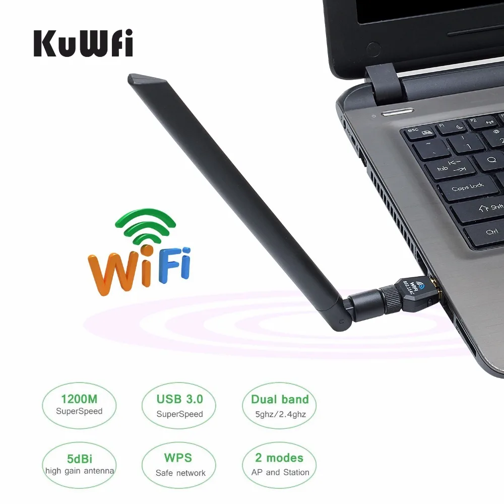 KF600 600 Мбит/с AC беспроводной Wifi адаптер USB WiFi двухдиапазонный 2 4 ГГц 5 Беспроводной