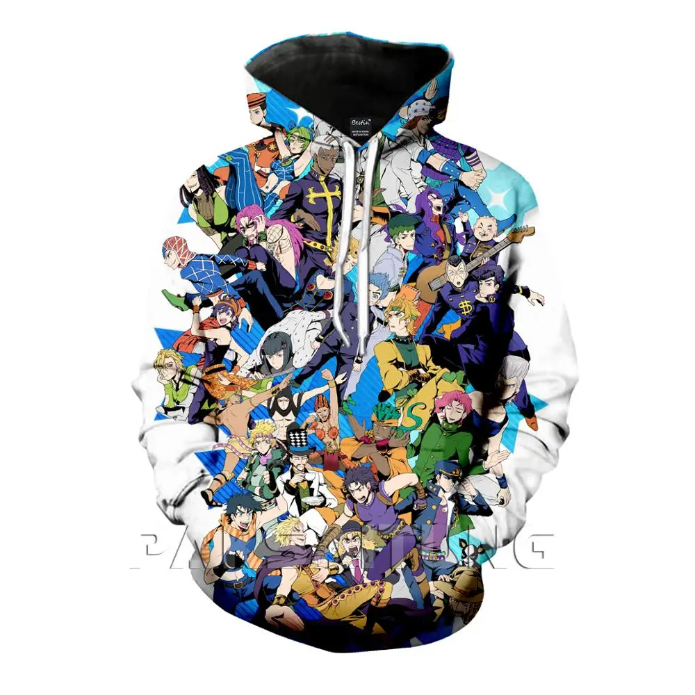 PAKSAITUNG Новый Jojo невероятное приключение 3D Футболка с