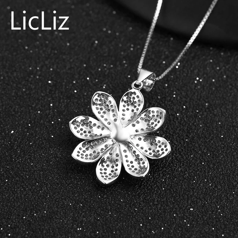 Женский кулон из серебра 925 пробы с пресноводным жемчугом|pendant woman|pendant 925pendant flower |