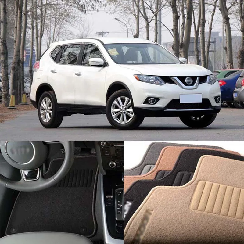 

5pcs Premium Auto Fabric Nylon Anti-slip Floor Mats Carpet For Nissan X-Trail 2014-2020