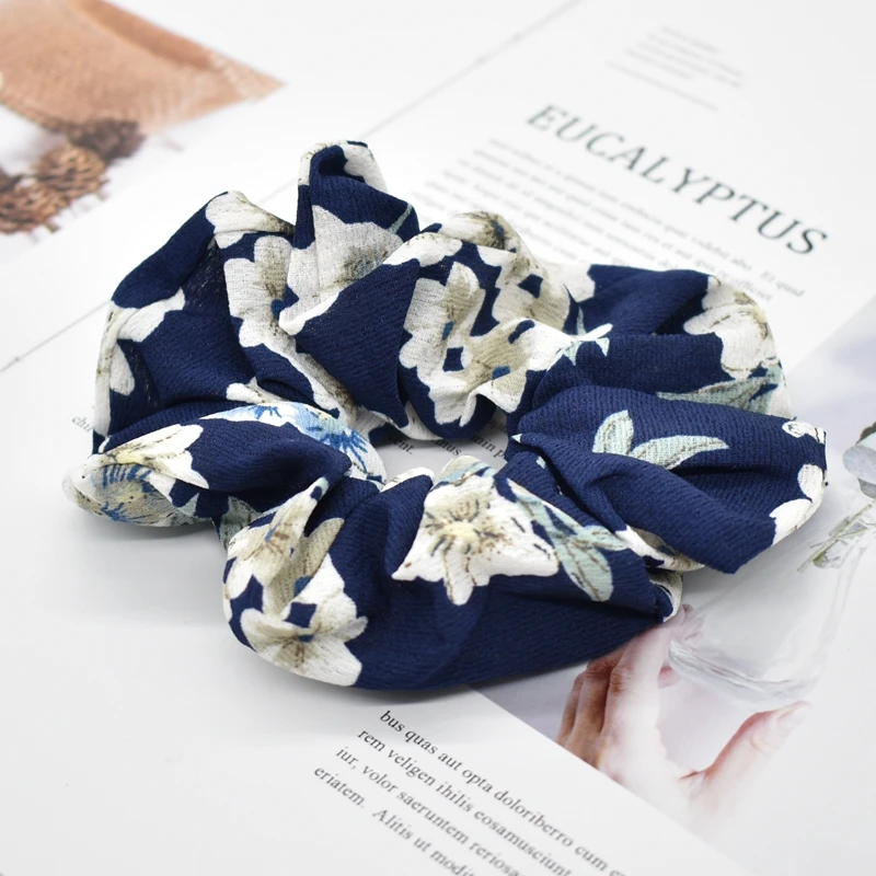 Резинка для волос с цветами девочек мягкая эластичная лента хвоста тюрбан