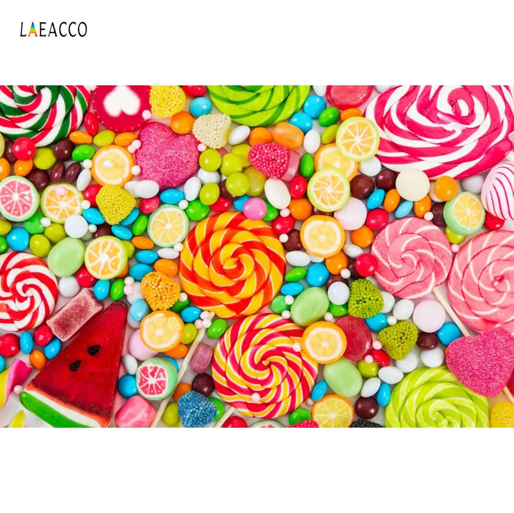 Laeacco леденцы красочные конфеты бар десерт вечевечерние НКА узор празднование