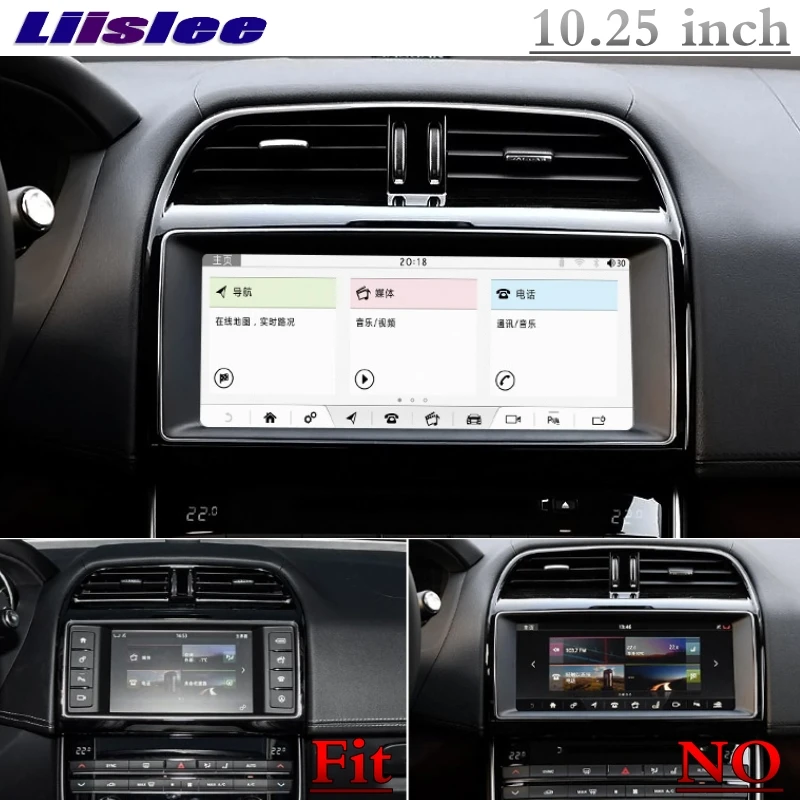 Для Jaguar XE XEL F-Pace X760 NAVI LiisLee Автомобильный мультимедийный 10,25 'gps аудио CarPlay адаптер Радио Навигация