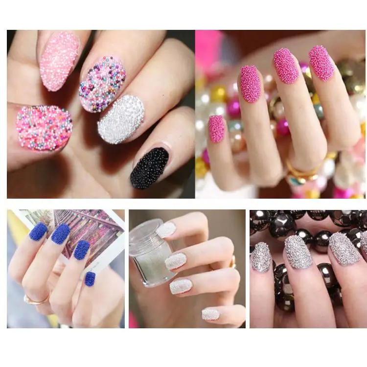 1 мм 3D украшения для дизайна ногтей золотистые/серебристые металлические