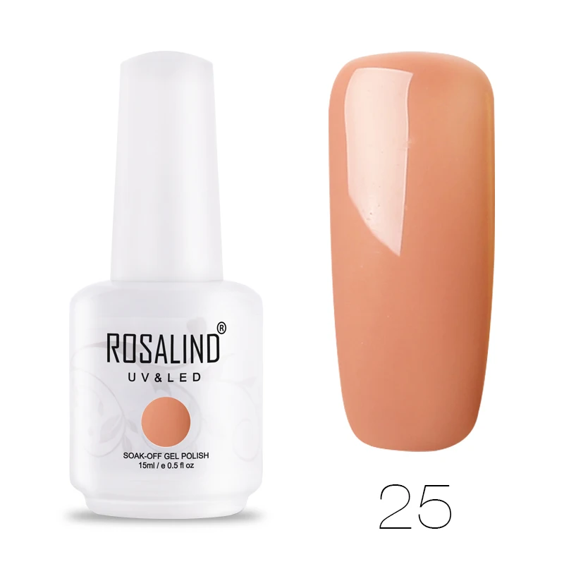 RH25 ROSALIND Гель-лак для ногтей Набор для маникюрный лак Vernis полуперманентный УФ все для ногтей искусство основа грунтовка Гель-лак верхнее покрытие - Цвет: RH25