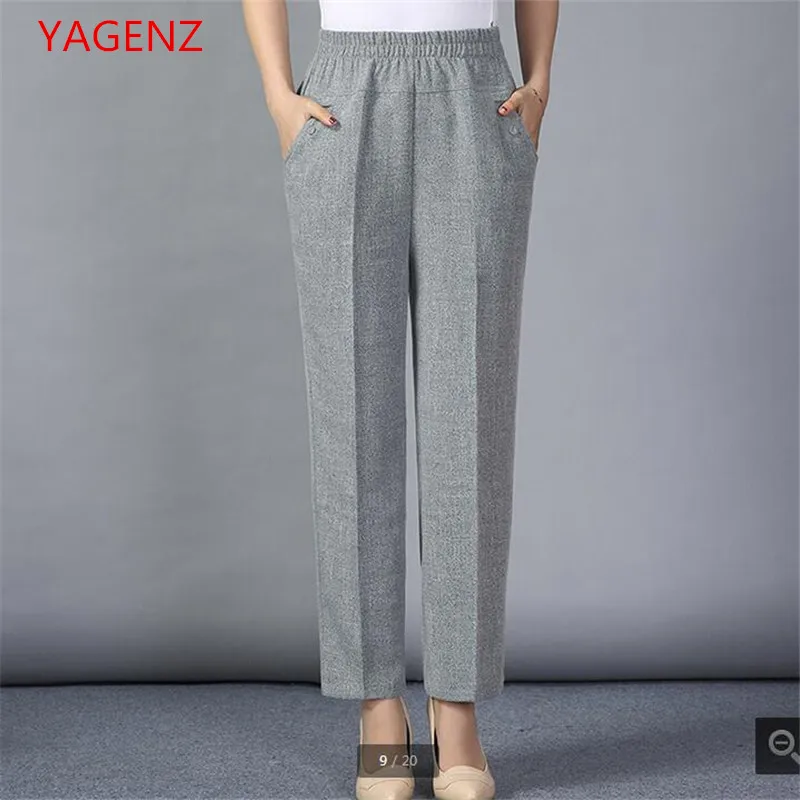 

Women Casual pants plus-size summer Cotton/linen Womens trousers high waisted Pants woman loose High quality Summer pants BN3514