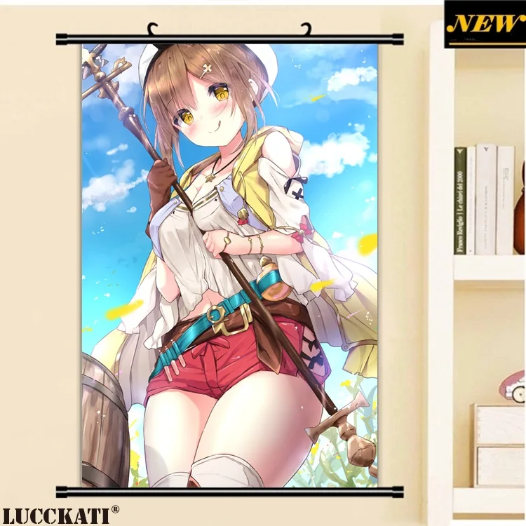 40X60 см ателье Ryza игровая серия Reisalin Stout Сексуальная лоли клитор мультфильм плакат с героями аниме картина прокрутки холст живопись