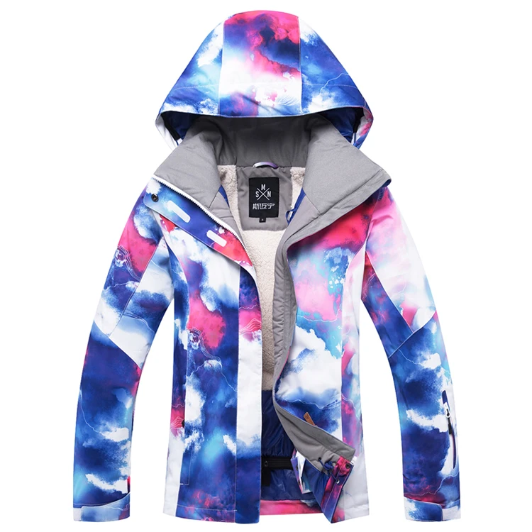 Супертеплая Женская лыжная куртка одежда для сноуборда ветрозащитная