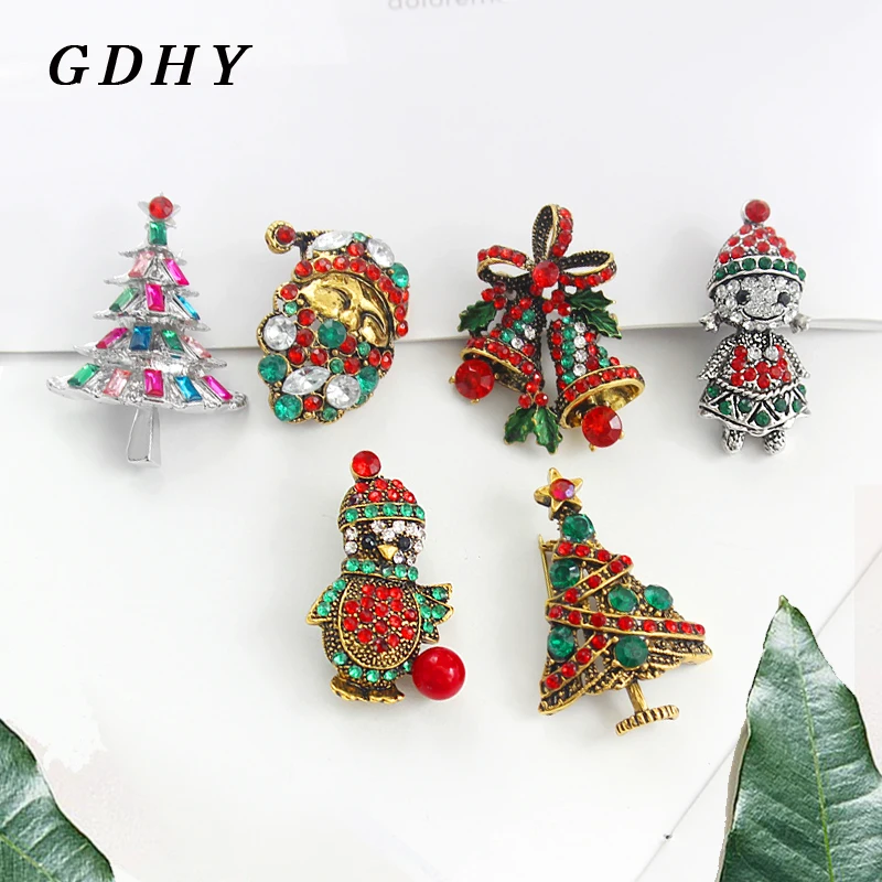 GDHY Изысканная Рождественская серия Брошь елка Снеговик Рождественский