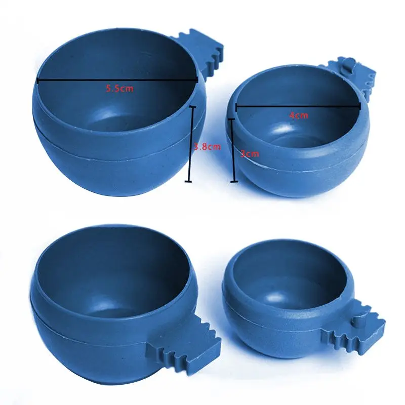 5 шт./компл. кормушки для птиц попугаев миски кормления круглые пластиковые мини