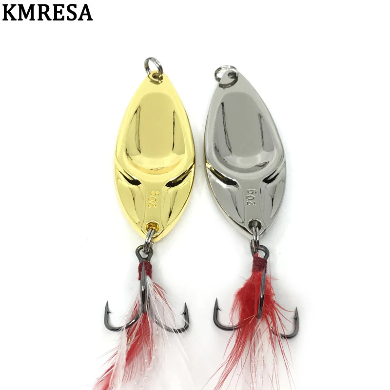 Фото Рыболовная блесна DD Spinner Ложка приманки, 5g, 10 г, 1, 5g, 20 г, Золотая/серебряная, жесткая, блестящая, шумовая, блестящая, металлическая №4