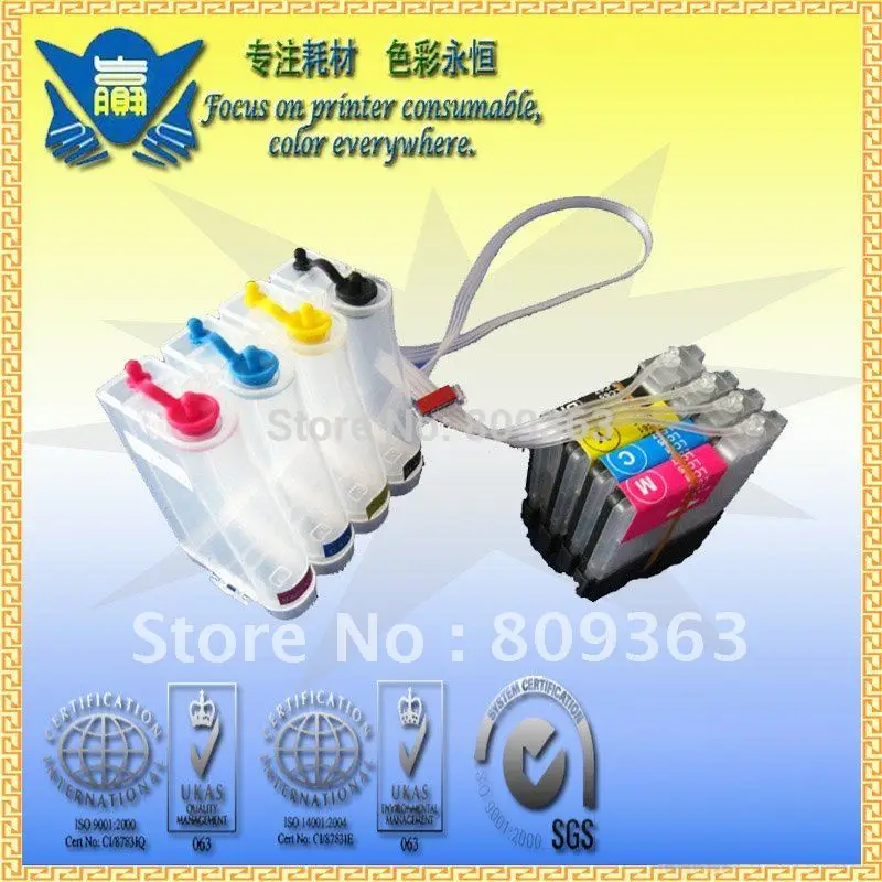 

CISS with ink for LC101 LC103 LC105 LC107 LC161 LC163 LC113 LC123 LC133,Continuous Ink System for Brothers Printer