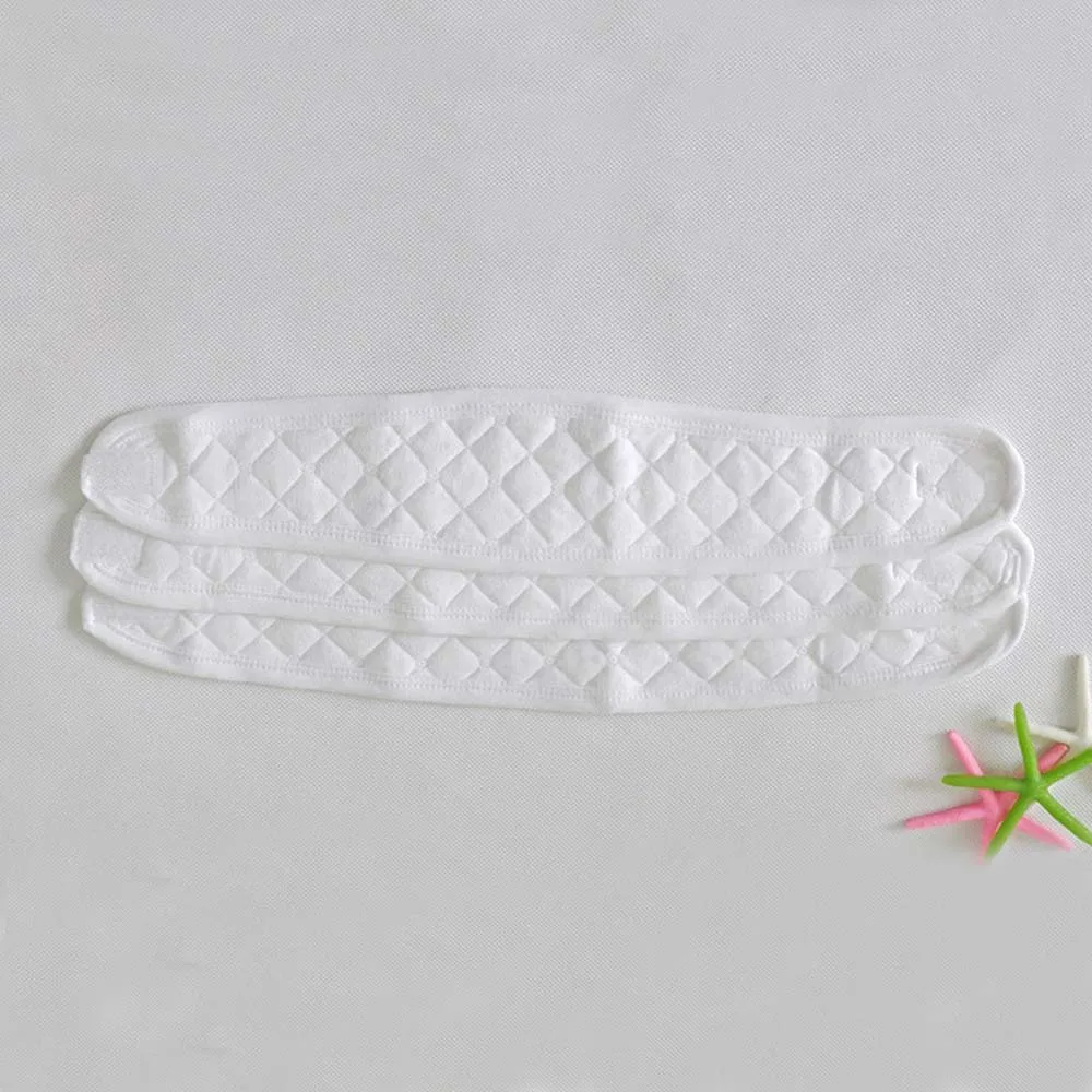 3pcs Infant Umbilical Cord Care Belly Navel Belt Belly Protection Baby Newborn Soft Breathable White Cotton Umbilical Cord Care