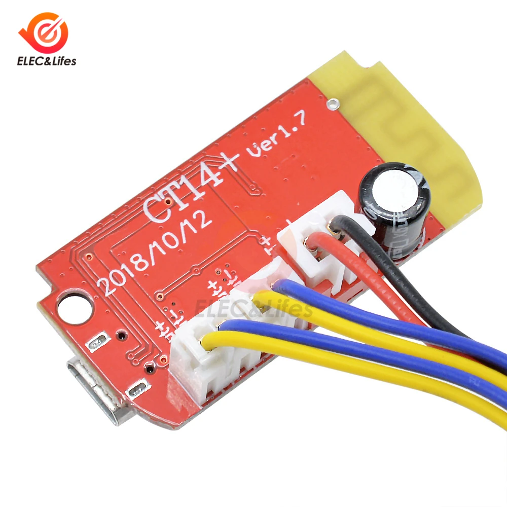 Плата усилителя цифровой аудио с Bluetooth 4 2 плата микро-USB стерео 5 Вт + динамик для
